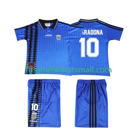 Fußballtrikots Argentinien MARADONA 10 Retro Kinder 1994 Kurzarm Auswärts-trikot kaufen